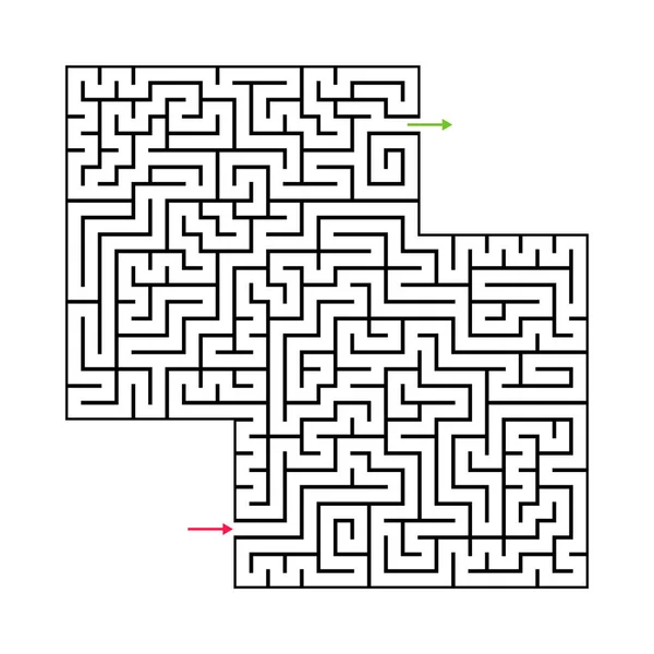 Labirinto Abstrato Labirinto Com Entrada Saída Labirinto Vetorial Eps — Vetor de Stock