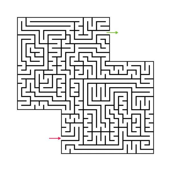 Labirinto Astratto Labirinto Con Ingresso Uscita Labirinto Vettoriale Eps — Vettoriale Stock