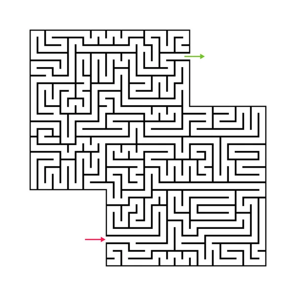 Abstract Maze Labyrinth Entry Exit Vector Labyrinth Eps — Stock Vector