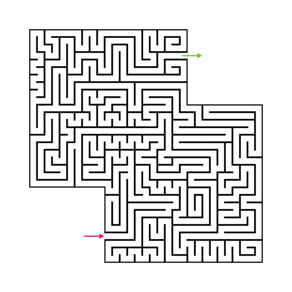 Abstraktní Bludiště Labyrint Vstupu Výstupu Labyrint Vektorové Eps — Stockový vektor