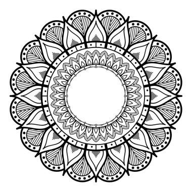 Etnik Mandala Süslemesi. Arapça, Pakistan, Fas, Türkçe, Hindistan, İspanya motifleri