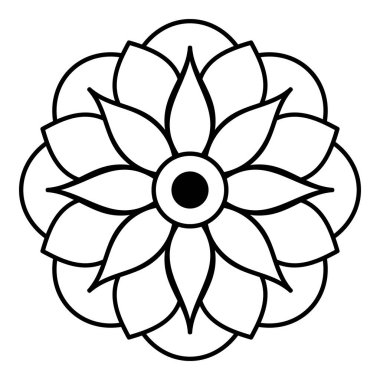 Etnik Mandala Süslemesi. Arapça, Pakistan, Fas, Türkçe, Hindistan, İspanya motifleri