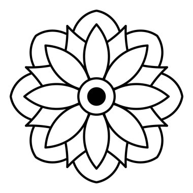 Etnik Mandala Süslemesi. Arapça, Pakistan, Fas, Türkçe, Hindistan, İspanya motifleri