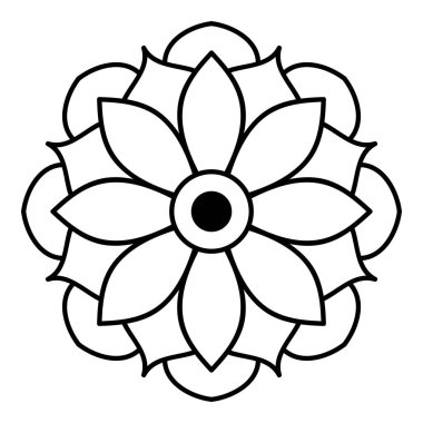 Etnik Mandala Süslemesi. Arapça, Pakistan, Fas, Türkçe, Hindistan, İspanya motifleri