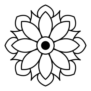 Etnik Mandala Süslemesi. Arapça, Pakistan, Fas, Türkçe, Hindistan, İspanya motifleri