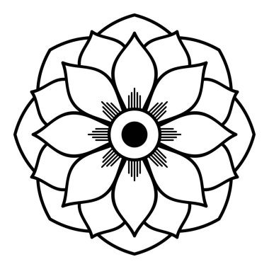 Etnik Mandala Süslemesi. Arapça, Pakistan, Fas, Türkçe, Hindistan, İspanya motifleri