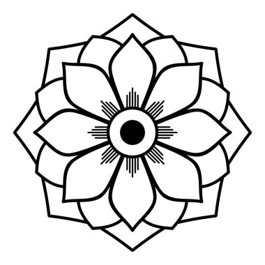 Etnik Mandala Süslemesi. Arapça, Pakistan, Fas, Türkçe, Hindistan, İspanya motifleri