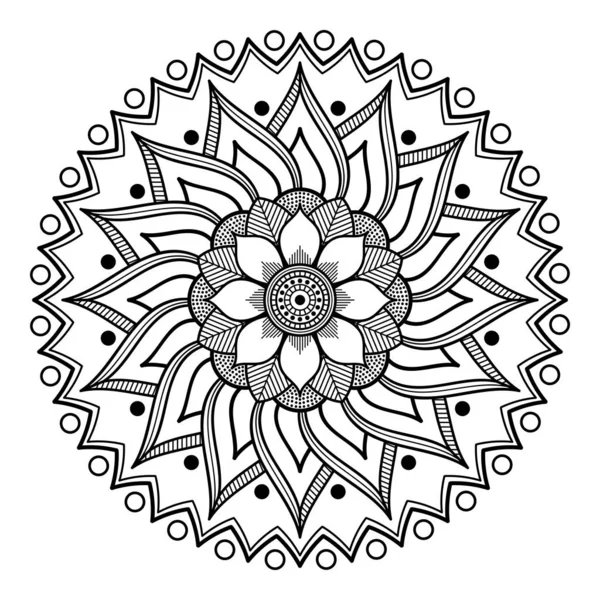 Etnische Mandala Ornament Arabisch Pakistan Marokkaanse Turkse Indiase Spaanse Motieven — Stockfoto