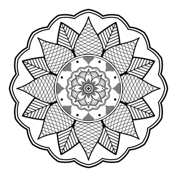 Ornamento Mandala Étnica Árabe Paquistão Marroquino Turco Indiano Espanha Motivos — Fotografia de Stock