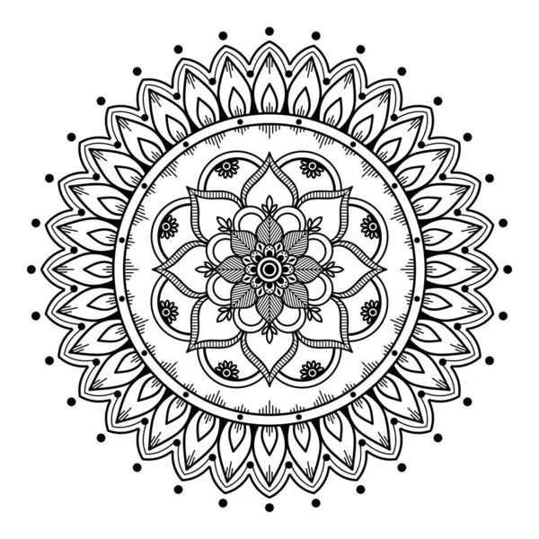 Etnische Mandala Ornament Arabisch Pakistan Marokkaanse Turkse Indiase Spaanse Motieven — Stockfoto