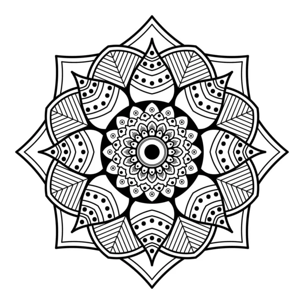 Mandala design para colorir página