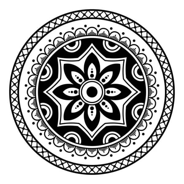 Black White Mandala Coloring Page — Stock Photo, Image