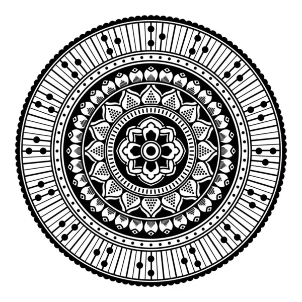 Black White Mandala Coloring Page — Stock Photo, Image