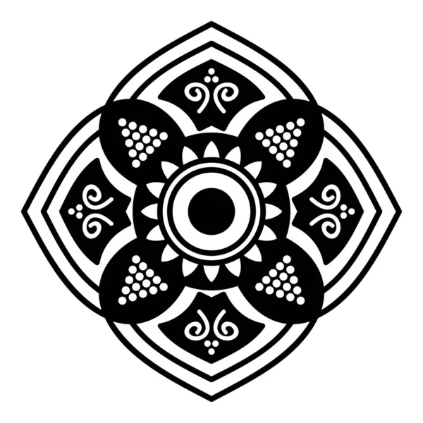 Black White Mandala Coloring Page — Stock Photo, Image