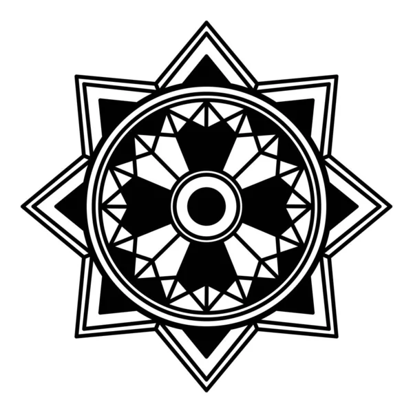 Etnický Mandala Ornament Arabština Pákistán Marocké Turecké Indické Španělské Motivy — Stock fotografie