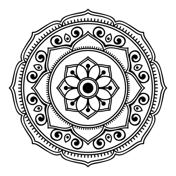 Etnik Mandala Süslemesi Arapça Pakistan Fas Türkçe Hindistan Spanya Motifleri — Stok fotoğraf