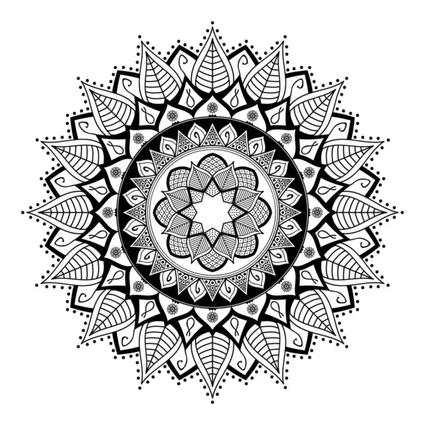 Mandala Decorativ Rotund Ornament Poate Folosit Pentru Felicitări Imprimare Caz — Fotografie, imagine de stoc