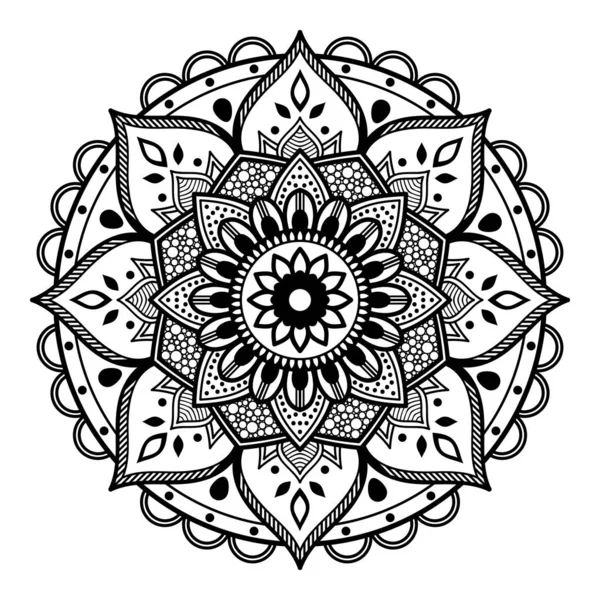 Mandala Ornamento Rotondo Decorativo Può Essere Utilizzato Biglietto Auguri Stampa — Foto Stock