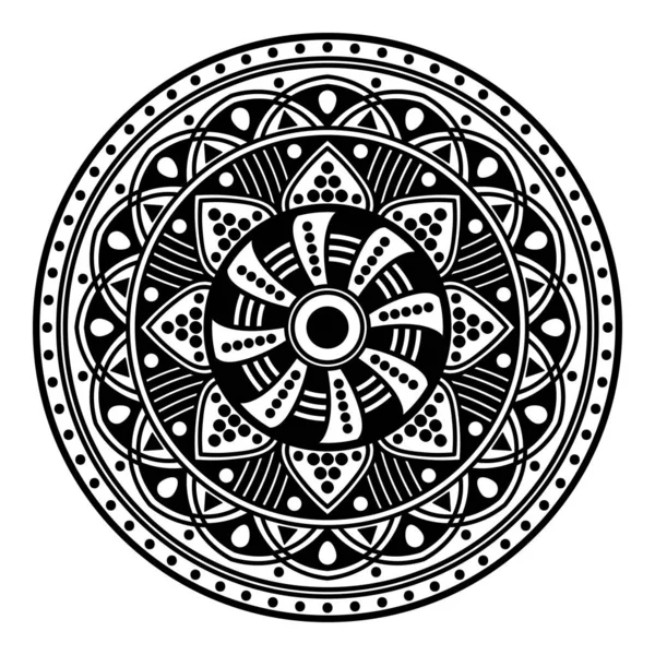 Mandala Decoratieve Ronde Ornament Kan Worden Gebruikt Voor Wenskaart Telefoon — Stockfoto