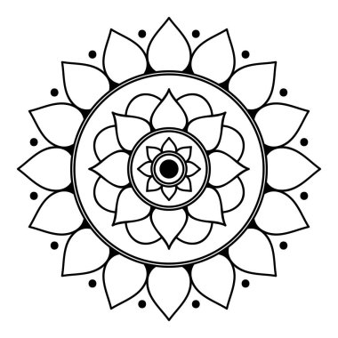 Etnik kare mandala. El çizimi arka plan. Boyama kitabı, tebrik kartı, telefon kılıfı vs. için kullanılabilir. 