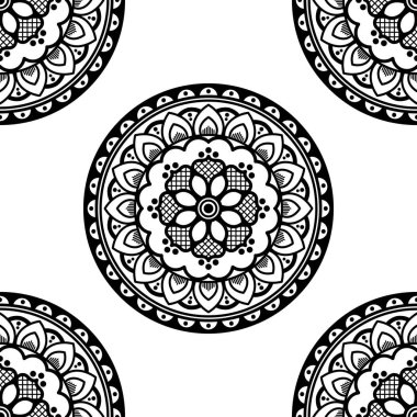 Mandala dekoratif yuvarlak süs. Tebrik kartı, telefon kılıfı baskısı vs. için kullanılabilir.