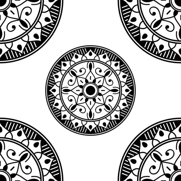 Mandala Ornamento Rotondo Decorativo Può Essere Utilizzato Biglietto Auguri Stampa — Foto Stock