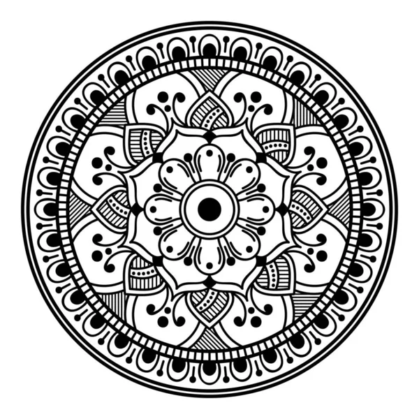 Mandala Decoratieve Ronde Ornament Kan Gebruikt Worden Voor Wenskaarten Telefoonhoesjes — Stockfoto