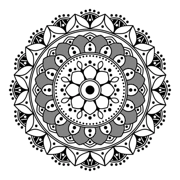 Mandala Ornamento Rotondo Decorativo Può Essere Utilizzato Biglietto Auguri Stampa — Foto Stock