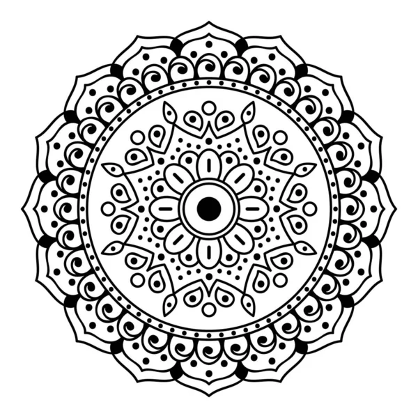 Mandala Dekoratif Yuvarlak Süs Tebrik Kartı Telefon Kılıfı Baskısı Için — Stok fotoğraf