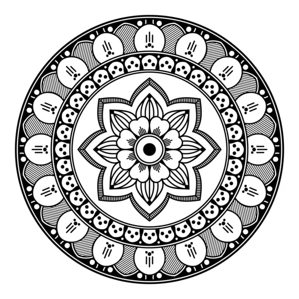Mandala Dekoratives Rundes Ornament Kann Für Grußkarte Druck Der Handyhülle — Stockfoto
