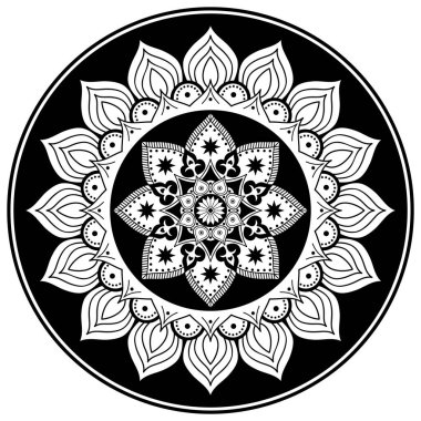 Soyut siyah beyaz çizgi çizimi, yetişkin ve büyük çocuklar için çevre çizimi