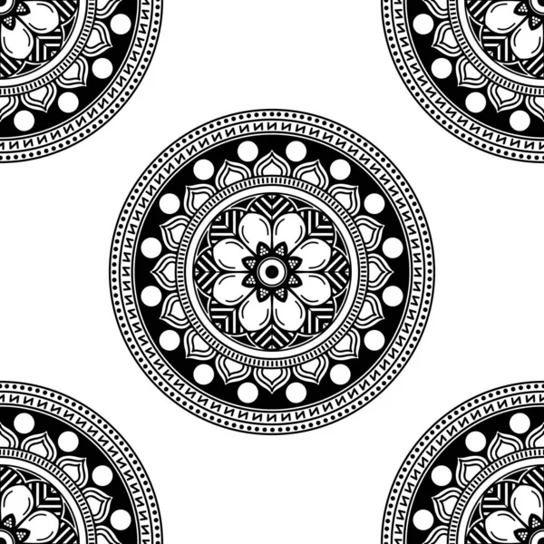 Mandala Ornamento Rotondo Decorativo Può Essere Utilizzato Biglietto Auguri Stampa — Foto Stock