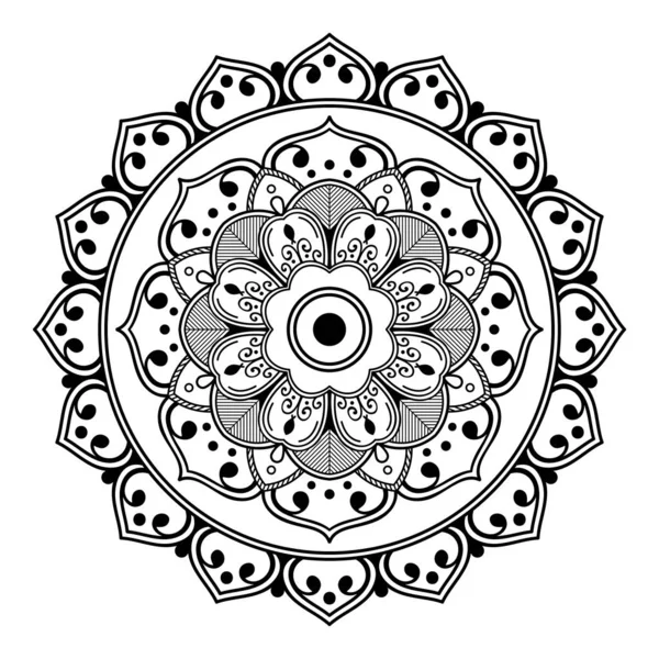 Etnický Mandala Ornament Arabština Pákistán Marocké Turecké Indické Španělské Motivy — Stock fotografie