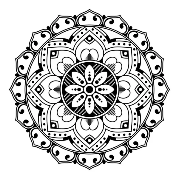 Ornamento Mandala Étnica Árabe Paquistão Marroquino Turco Indiano Espanha Motivos — Fotografia de Stock