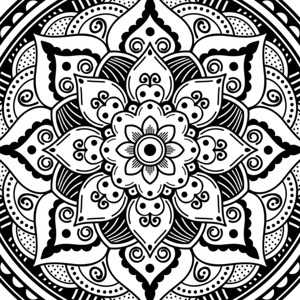 Etnický Mandala Ornament Arabština Pákistán Marocké Turecké Indické Španělské Motivy — Stock fotografie