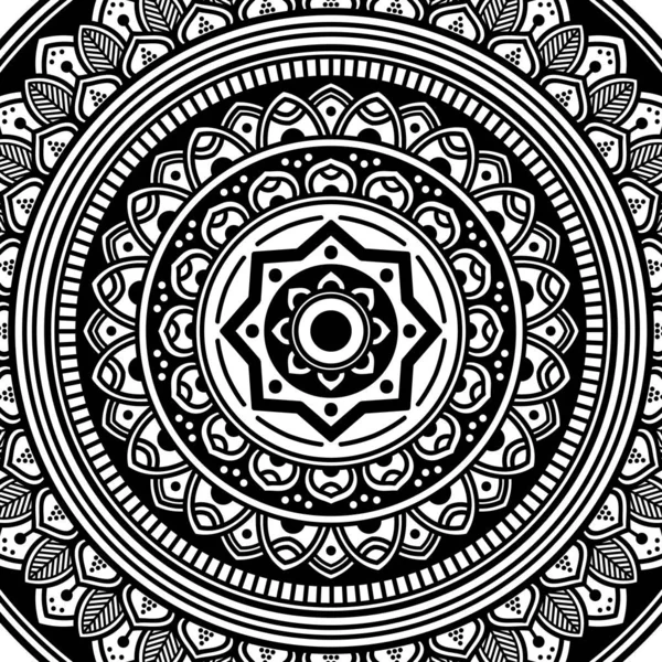 Ethnic Mandala Ornament. Arabic, Pakistan, Moroccan, Turkish, Indian, Spain motifs