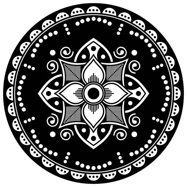 Black White Mandala Coloring Page — Stock Photo, Image