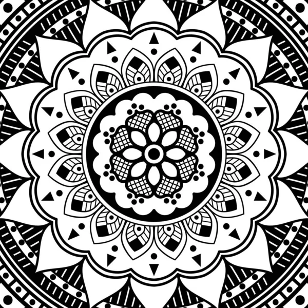 Mandala Ozdobne Okrągłe Ozdoby Może Być Używany Kartek Okolicznościowych Wydruku — Zdjęcie stockowe