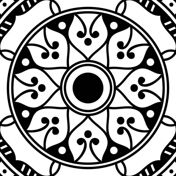 Mandala Dekoratives Rundes Ornament Kann Für Grußkarten Den Druck Von — Stockfoto