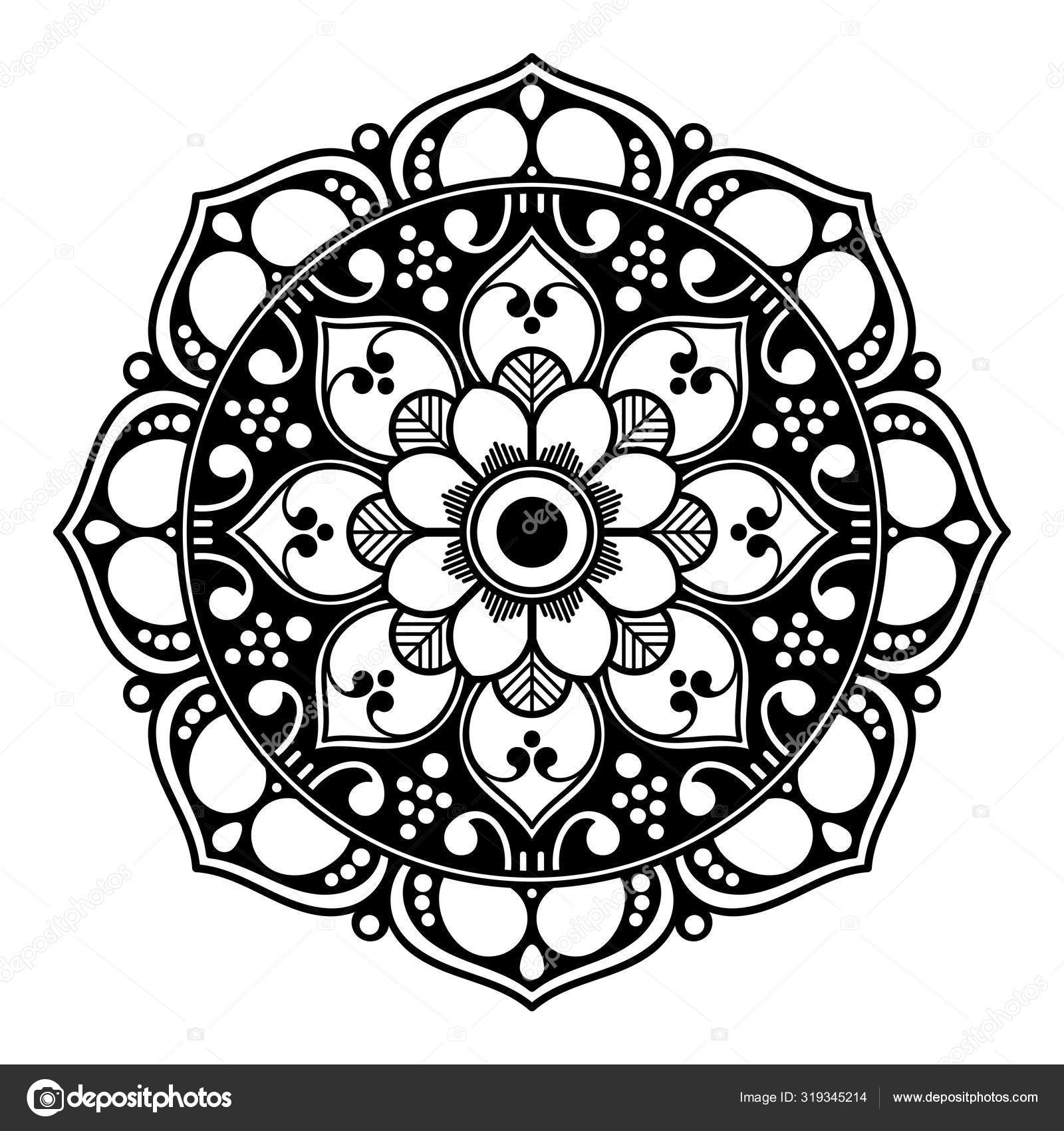 Abstract Mandala Coloring Page Stock Photo Image By C Urban 4k Web Gmail Com 319345214