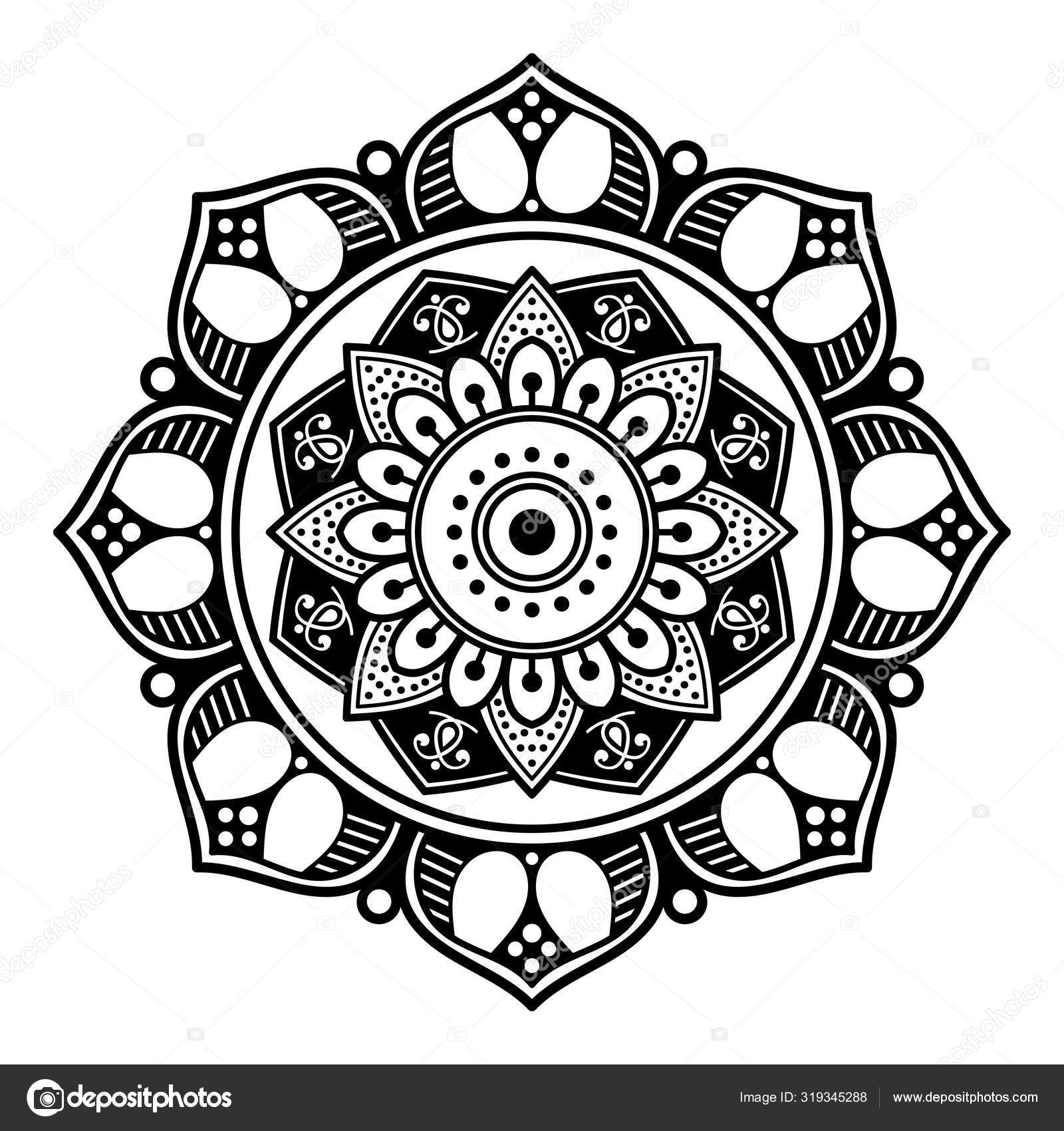 Abstract Mandala Coloring Page Stock Photo Image By C Urban 4k Web Gmail Com 319345288
