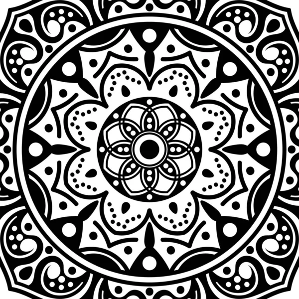 Ethnic Mandala Ornament Arabic Pakistan Moroccan Turkish Indian Spain Motifs — Stock Photo, Image