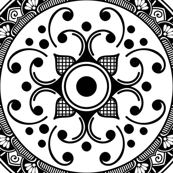 Ornamento Mandala Étnica Árabe Paquistão Marroquino Turco Indiano Espanha Motivos — Fotografia de Stock