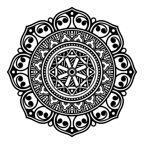 Abstract Mandala Pentru Pagina Colorat — Fotografie, imagine de stoc