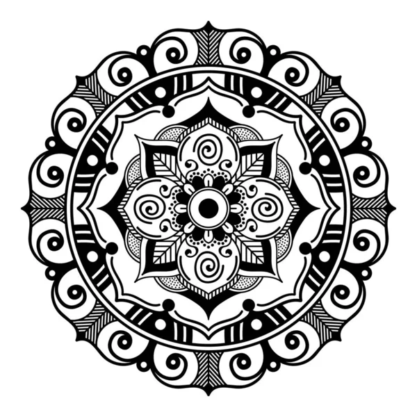 Mandala Abstrato Para Colorir Página — Fotografia de Stock