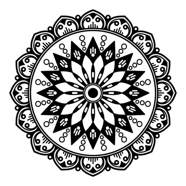 Streszczenie Mandala Dla Kolorowanki — Zdjęcie stockowe