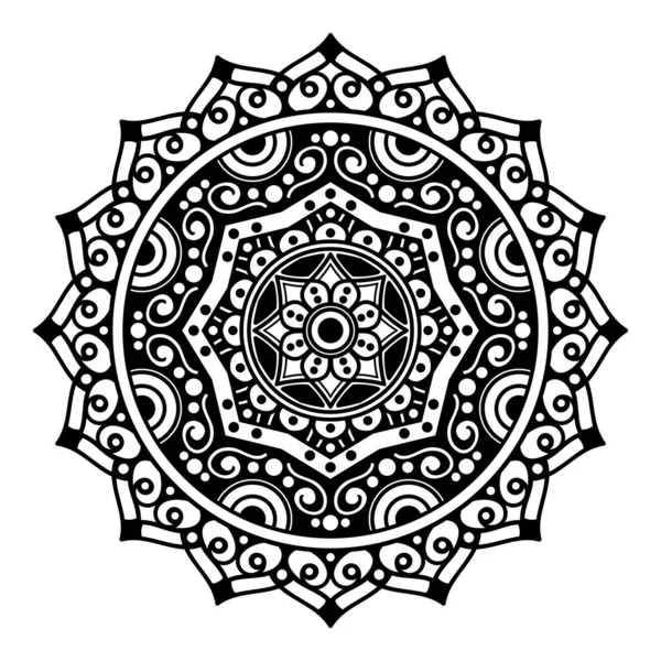 Abstract Mandala for coloring page