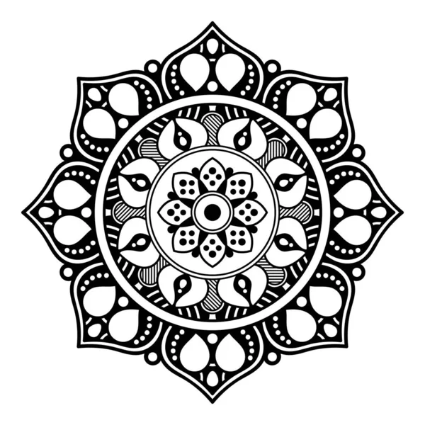 Mandala Abstrait Pour Colorier — Photo