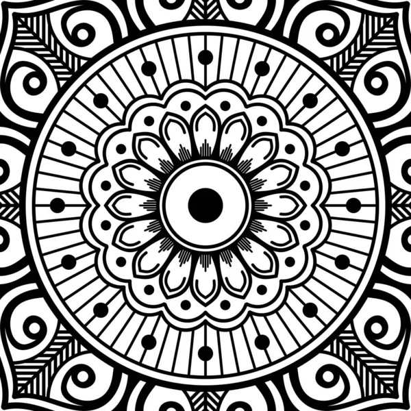 Abstract Mandala Coloring Page — Stock Photo, Image