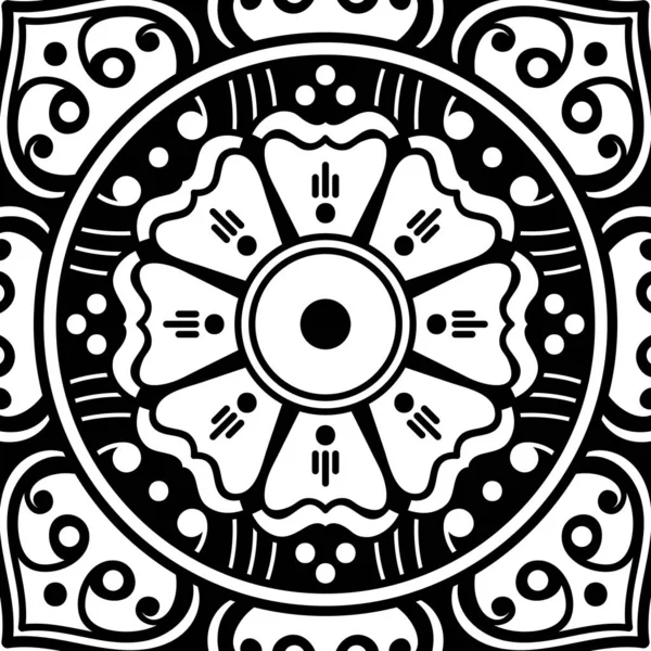 Abstract Mandala Coloring Page — Stock Photo, Image